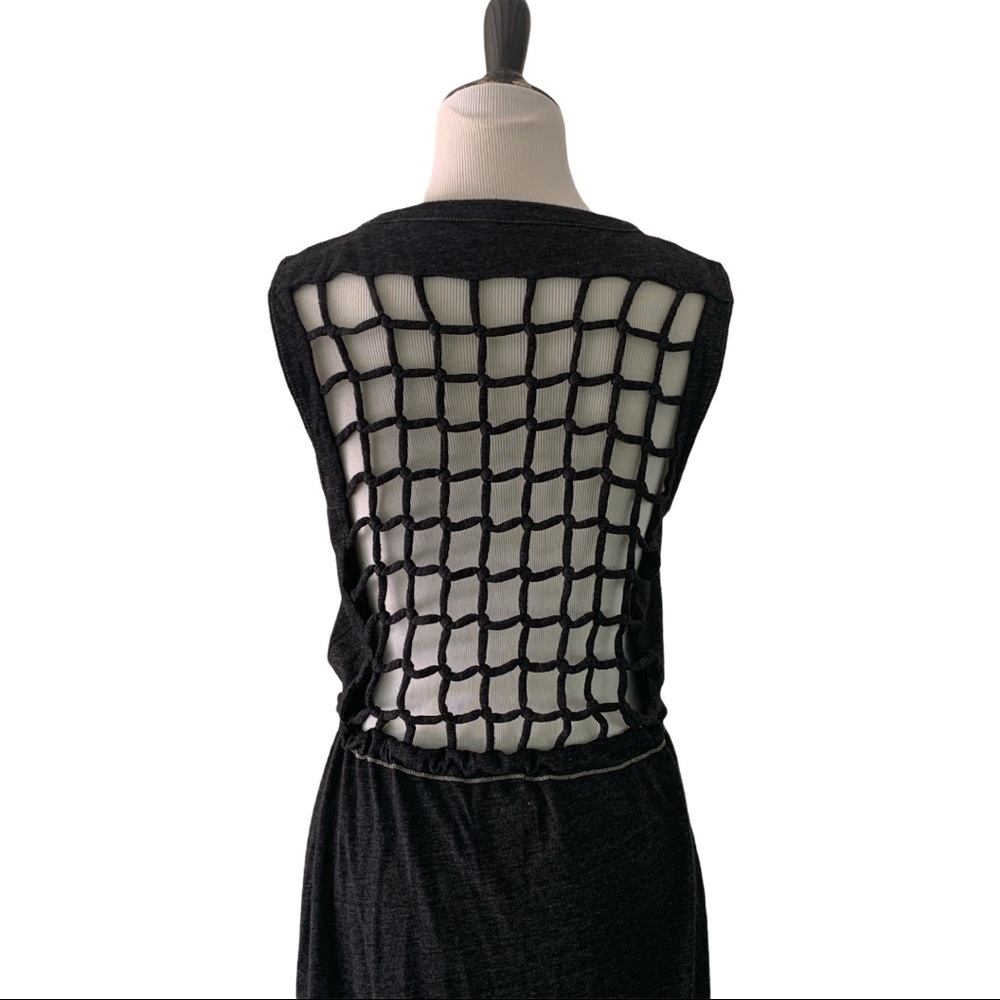 CHASER KNOT BACK HEATHER BLACK SLEEVELESS MAXI DRESS **NWT** - Picture 11 of 15
